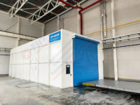 Установлены промышленные рулонные ворота AL-120 в Казахстане